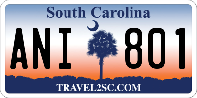 SC license plate ANI801