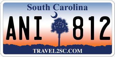 SC license plate ANI812