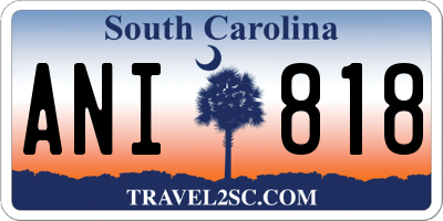 SC license plate ANI818