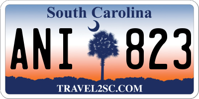 SC license plate ANI823