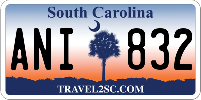 SC license plate ANI832