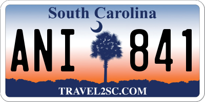 SC license plate ANI841
