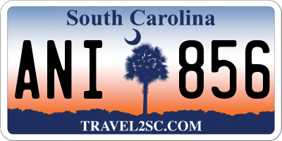 SC license plate ANI856