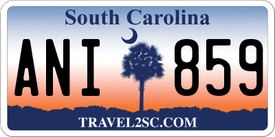 SC license plate ANI859