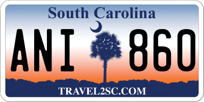 SC license plate ANI860