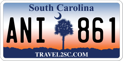 SC license plate ANI861