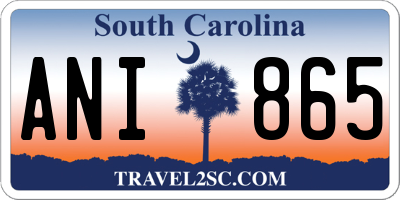 SC license plate ANI865
