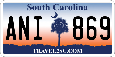 SC license plate ANI869