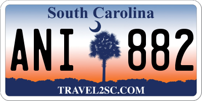 SC license plate ANI882