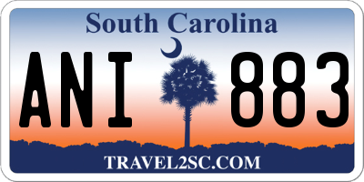 SC license plate ANI883