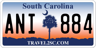 SC license plate ANI884