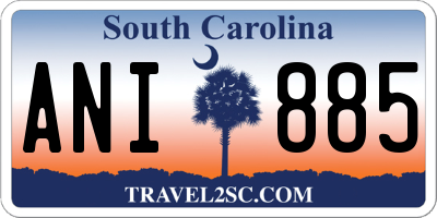 SC license plate ANI885