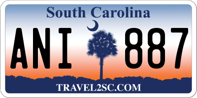 SC license plate ANI887