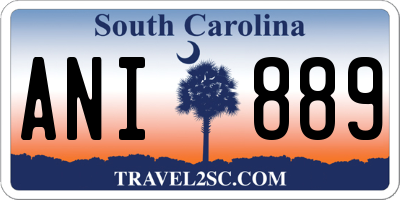 SC license plate ANI889