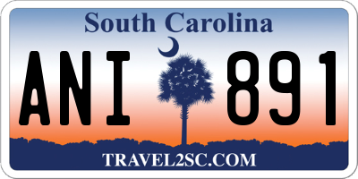 SC license plate ANI891