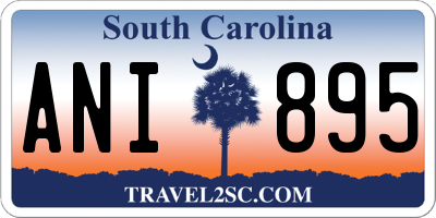 SC license plate ANI895