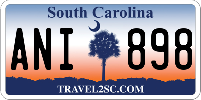 SC license plate ANI898