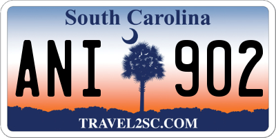 SC license plate ANI902