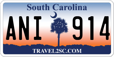 SC license plate ANI914