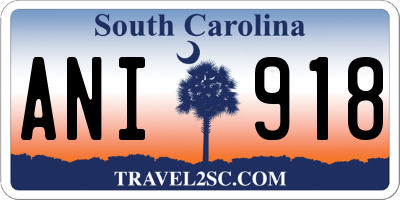 SC license plate ANI918