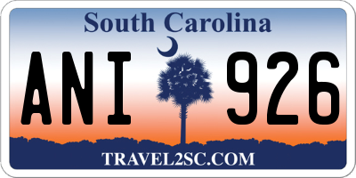 SC license plate ANI926