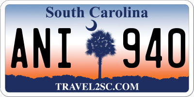 SC license plate ANI940