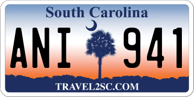 SC license plate ANI941
