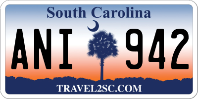 SC license plate ANI942