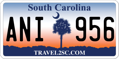SC license plate ANI956