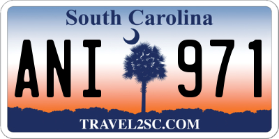 SC license plate ANI971