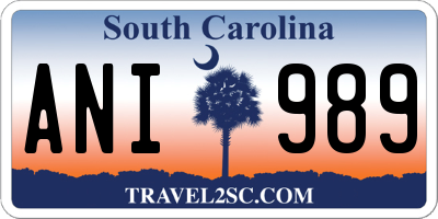 SC license plate ANI989