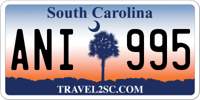 SC license plate ANI995