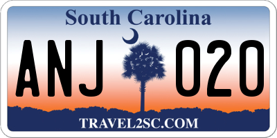 SC license plate ANJ020