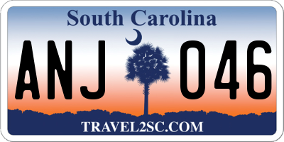 SC license plate ANJ046