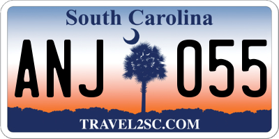 SC license plate ANJ055
