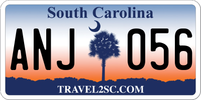 SC license plate ANJ056