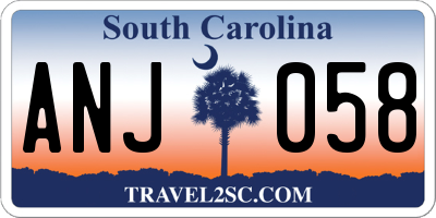 SC license plate ANJ058