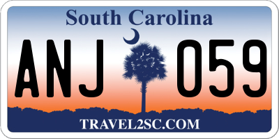 SC license plate ANJ059