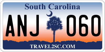SC license plate ANJ060