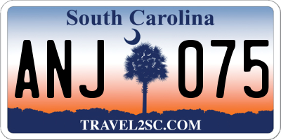 SC license plate ANJ075