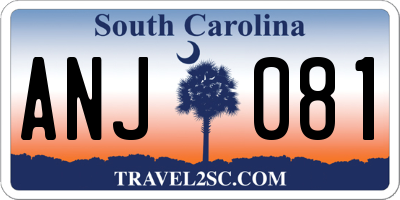 SC license plate ANJ081