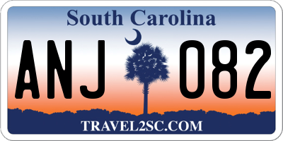 SC license plate ANJ082