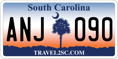 SC license plate ANJ090