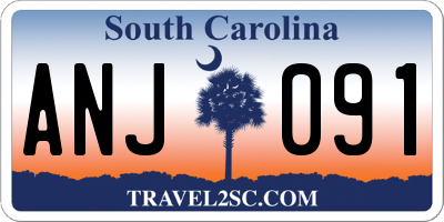 SC license plate ANJ091