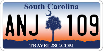 SC license plate ANJ109