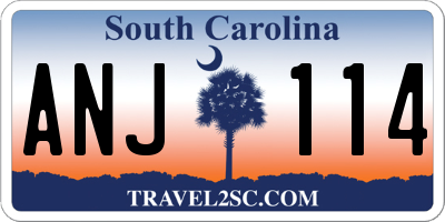SC license plate ANJ114