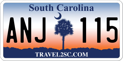 SC license plate ANJ115