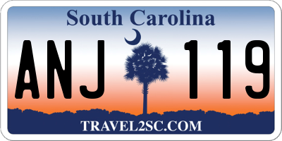 SC license plate ANJ119