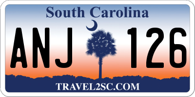 SC license plate ANJ126