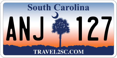 SC license plate ANJ127